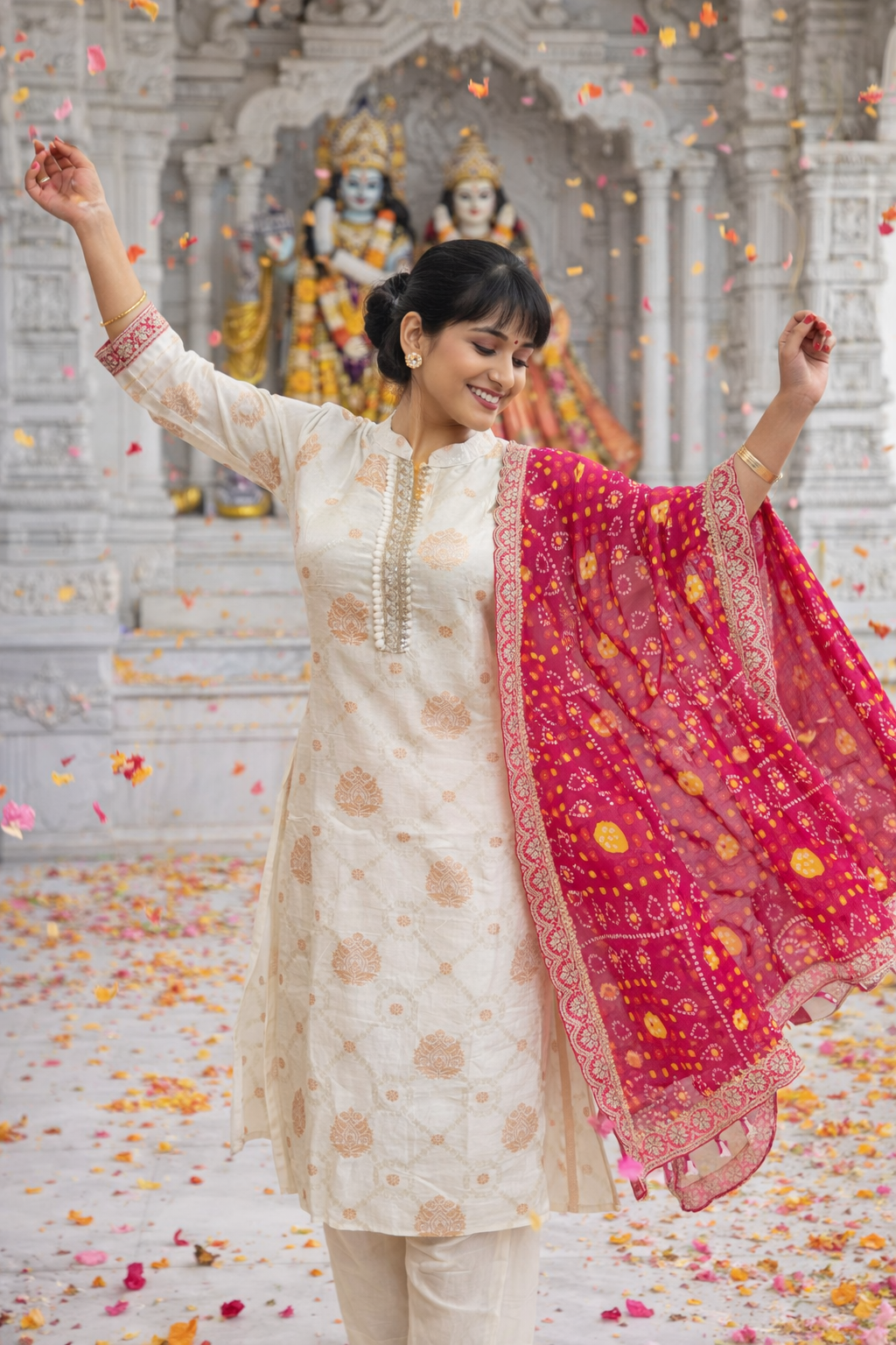 PREMIUM FAAG KURTI SET