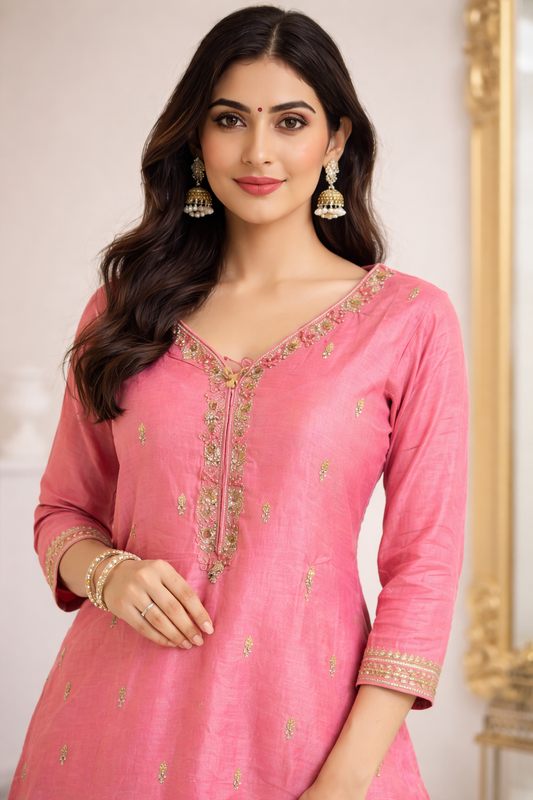 Blush Gurnaar Sharara Set