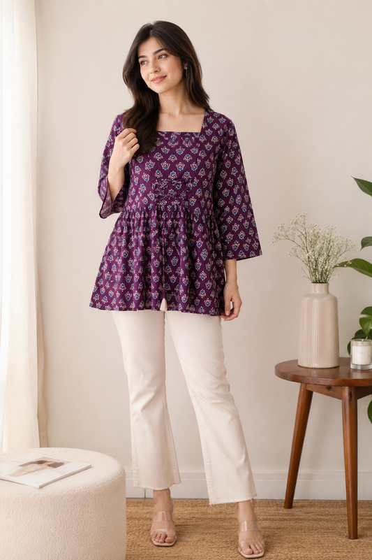 Perfect short kurti for summers