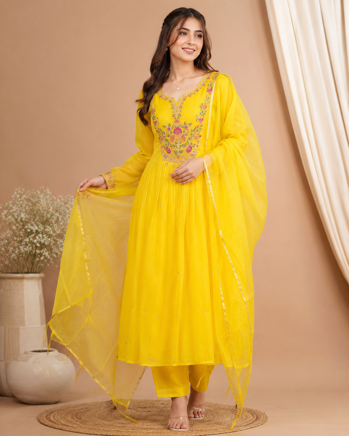Sunehri Grace Kurti Set