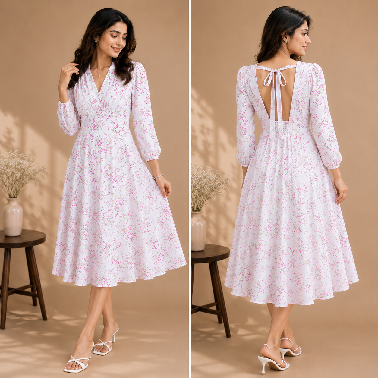 Rosalie Bloom Midi Dress