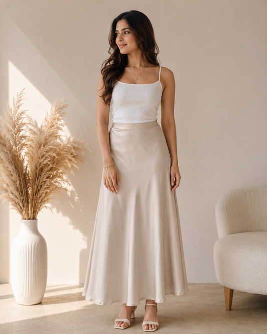 Luxe Korean Satin Skirts