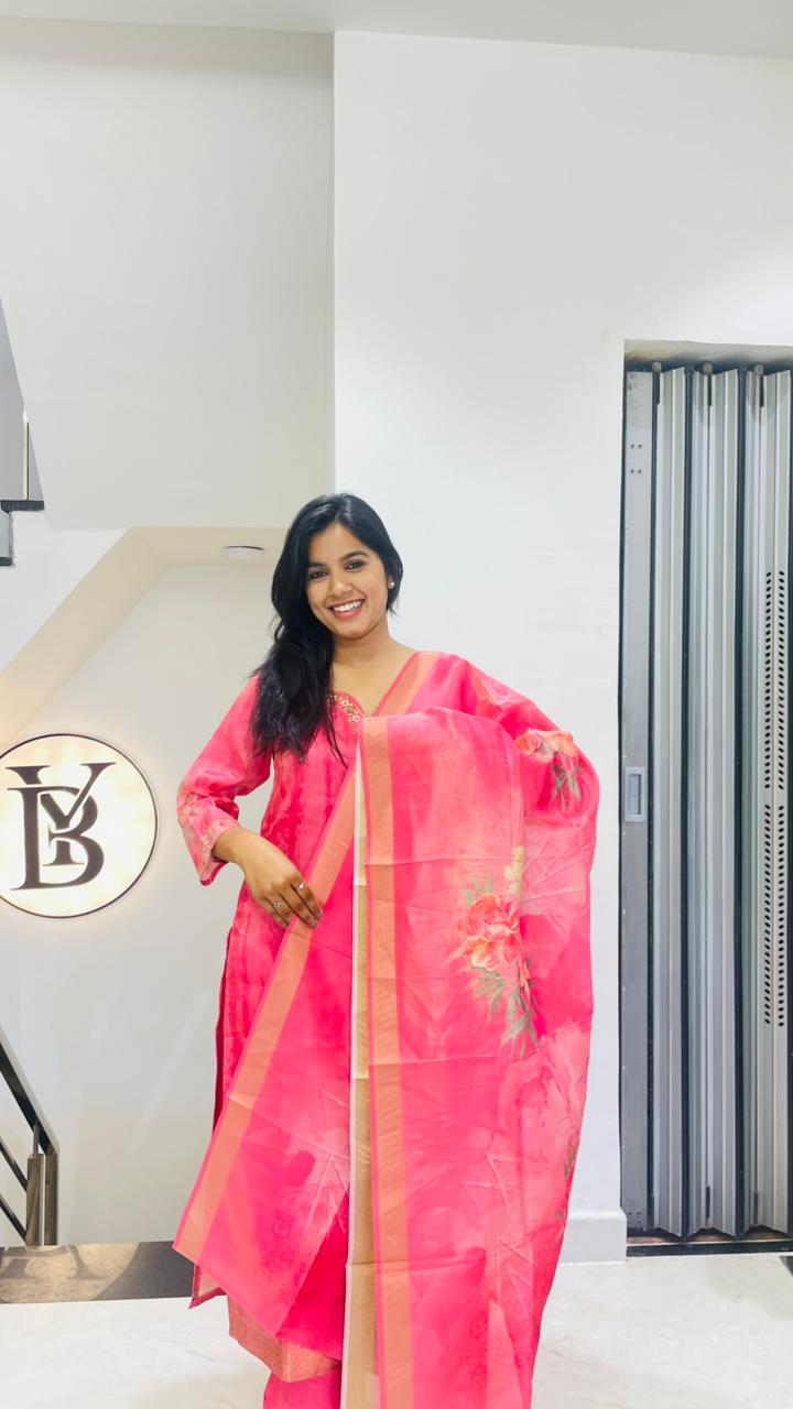 Rose Gulnaar Grace Kurti Set
