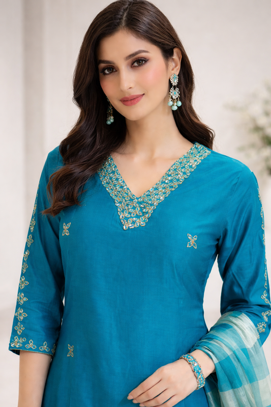 Rama Elegance Handworked Plazo Set