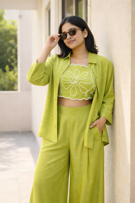 Fresh Lime Green Cord Set