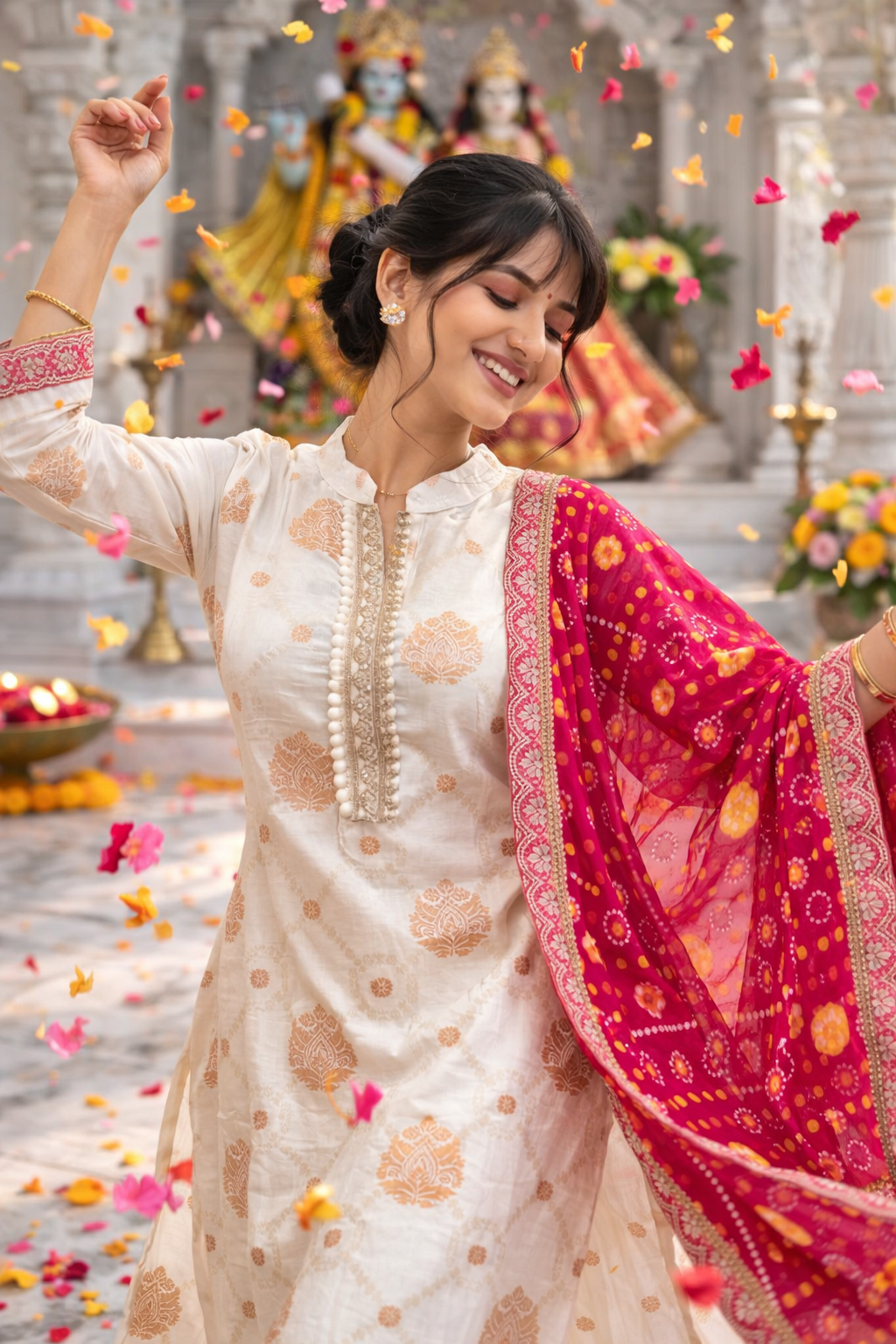 PREMIUM FAAG KURTI SET