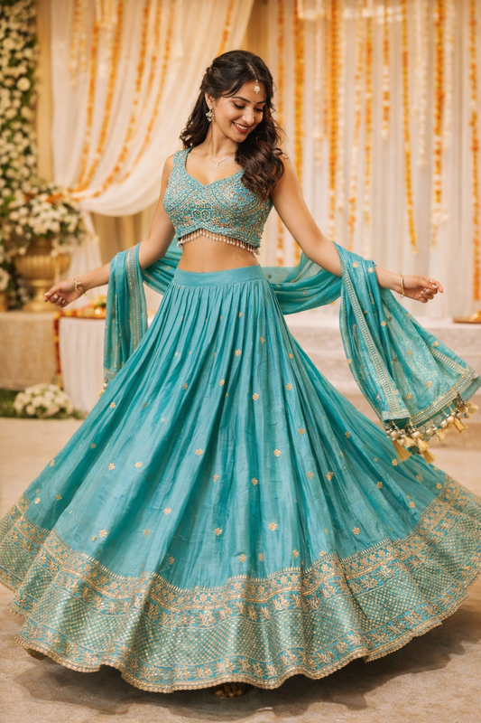 PREMIUM STICHED LEHENGA SET