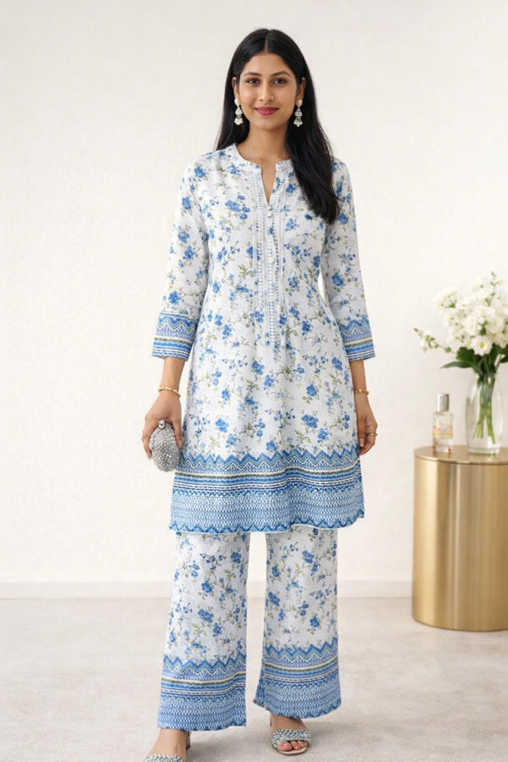 BEAUTIFUL FLORAL BLOSSOM CORD SET