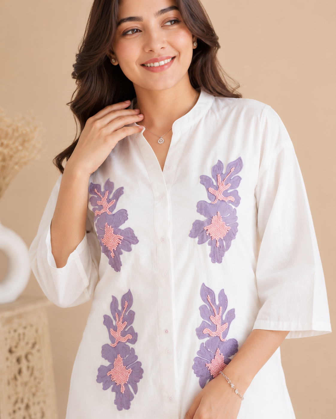 Lavender Bloom Premium Cotton Co-Ord Set
