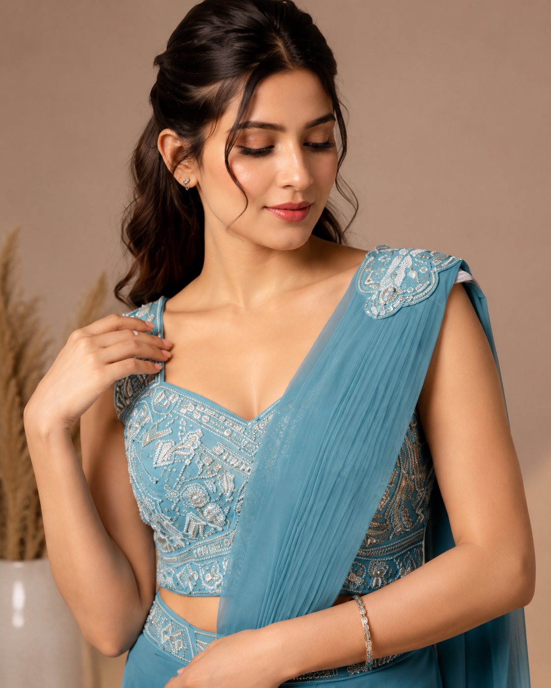 Handworked Ready-to-Wear Saree XL