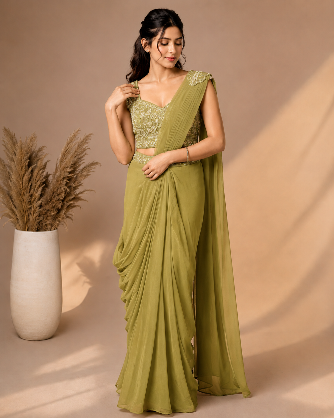 Handworked Ready-to-Wear Saree XL