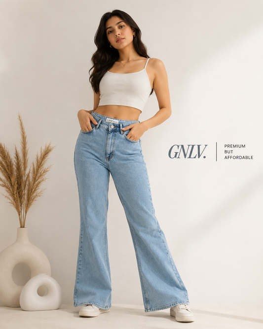 YB Light Wash Bootcut Jeans