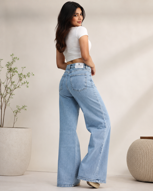 YB Light Wash Bootcut Jeans