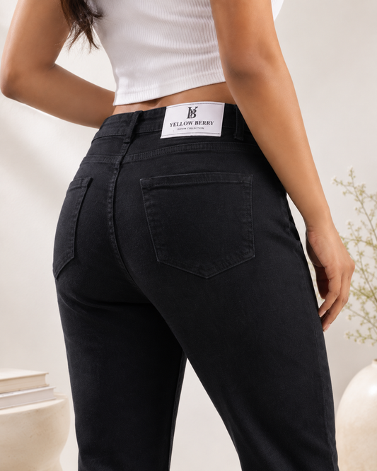 Black Bell Bottom Jeans