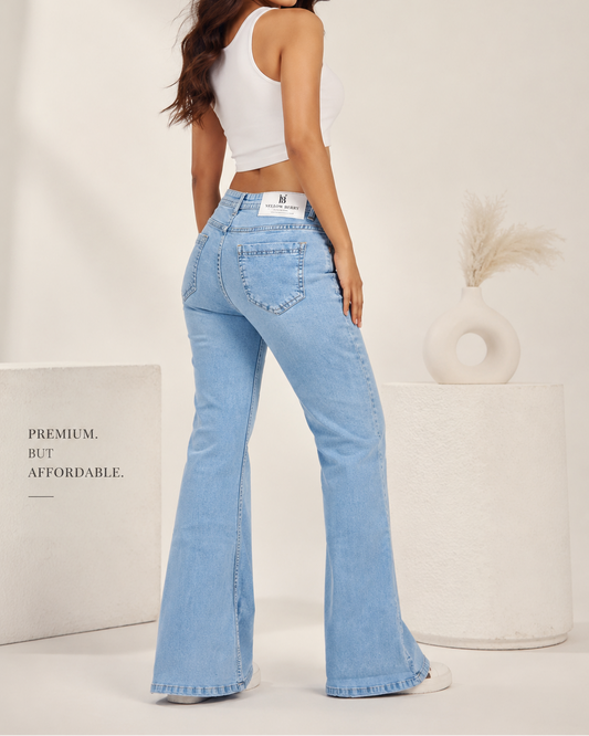 Light Blue Flared Jeans