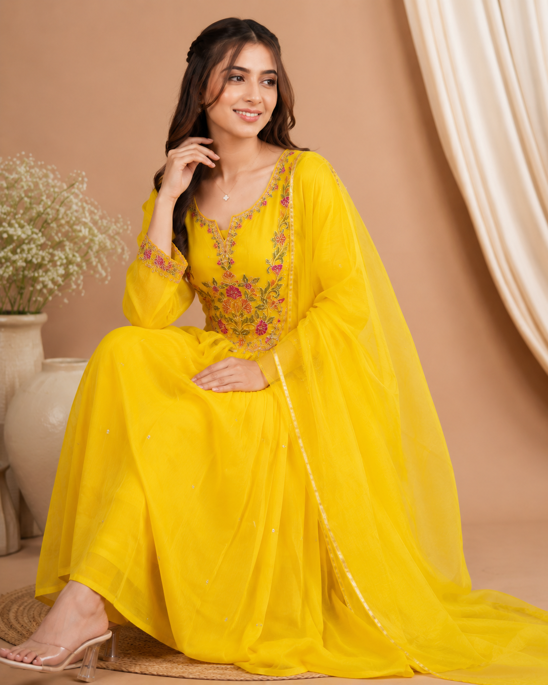 Sunehri Grace Kurti Set