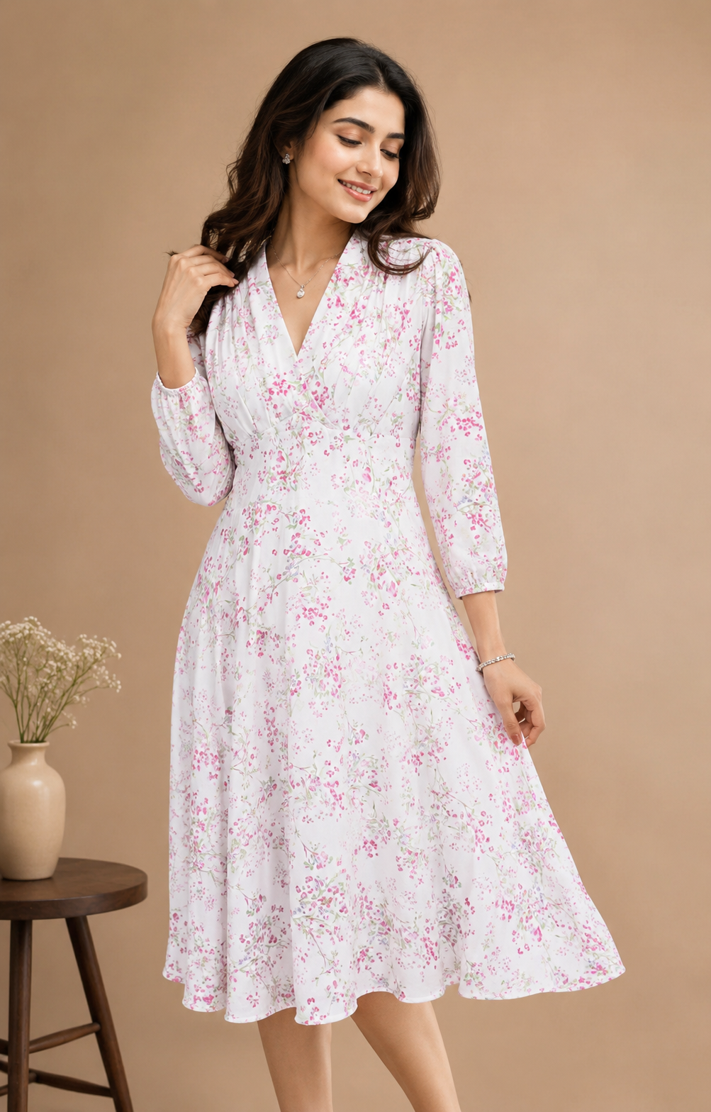Rosalie Bloom Midi Dress