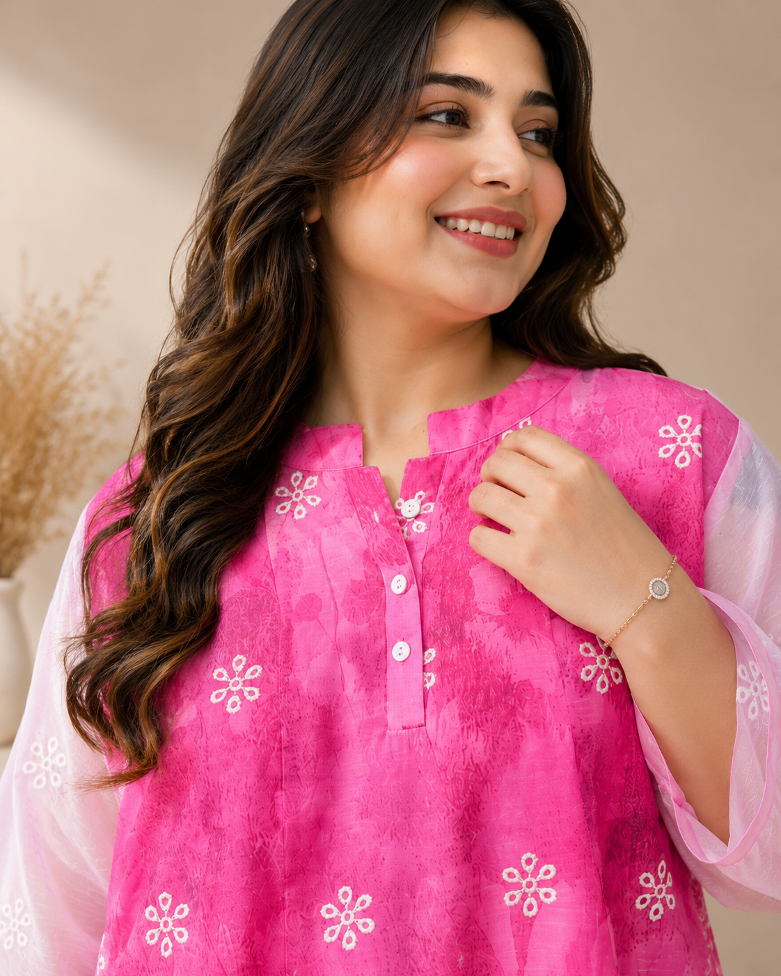 Blush Bloom Embroidered Top