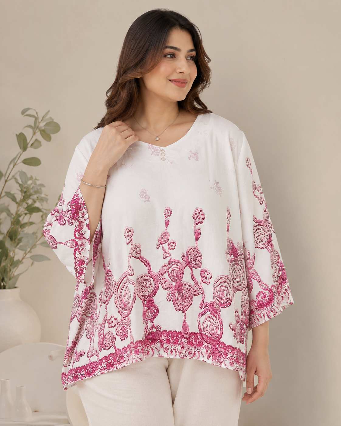 Blush Bloom Plus Size Top