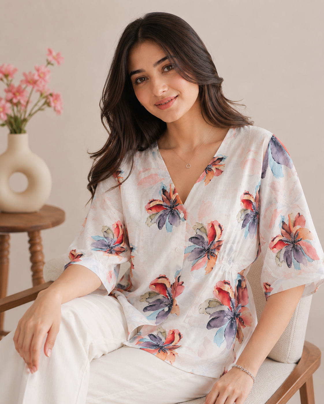 Blossom Whisper Floral Top