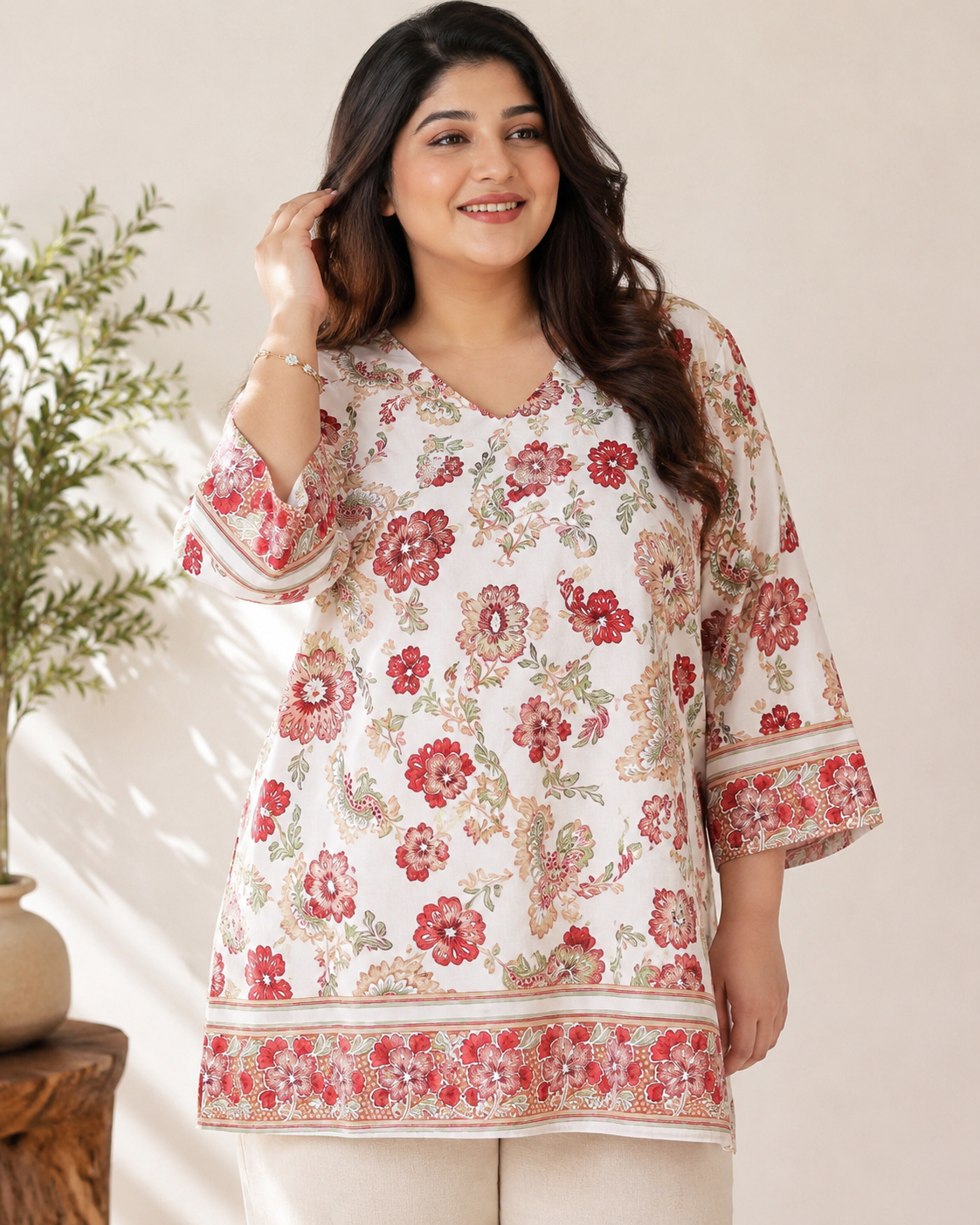 Floral Plus Size Top