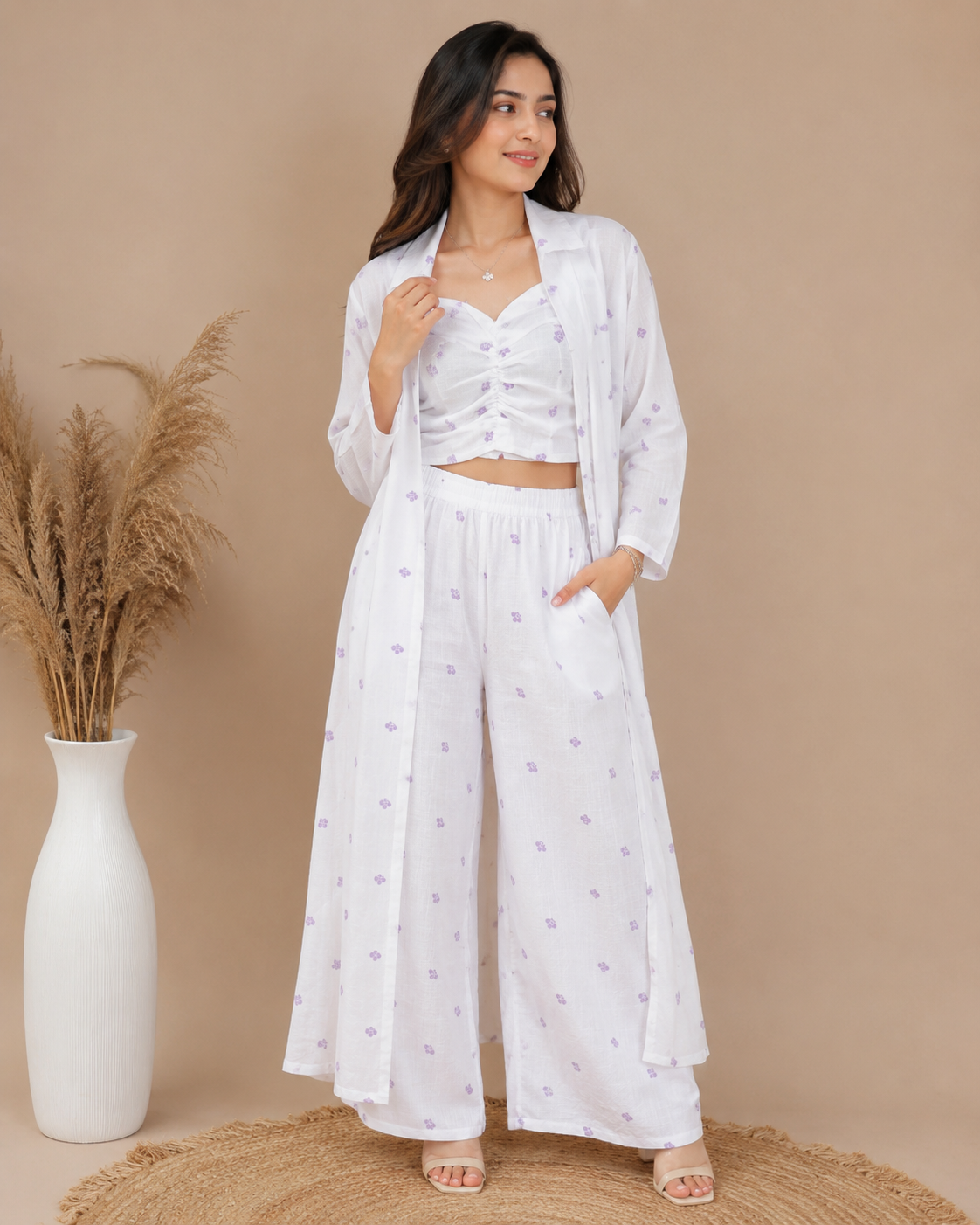 Lilac Bloom 3-Piece Co-ord Set