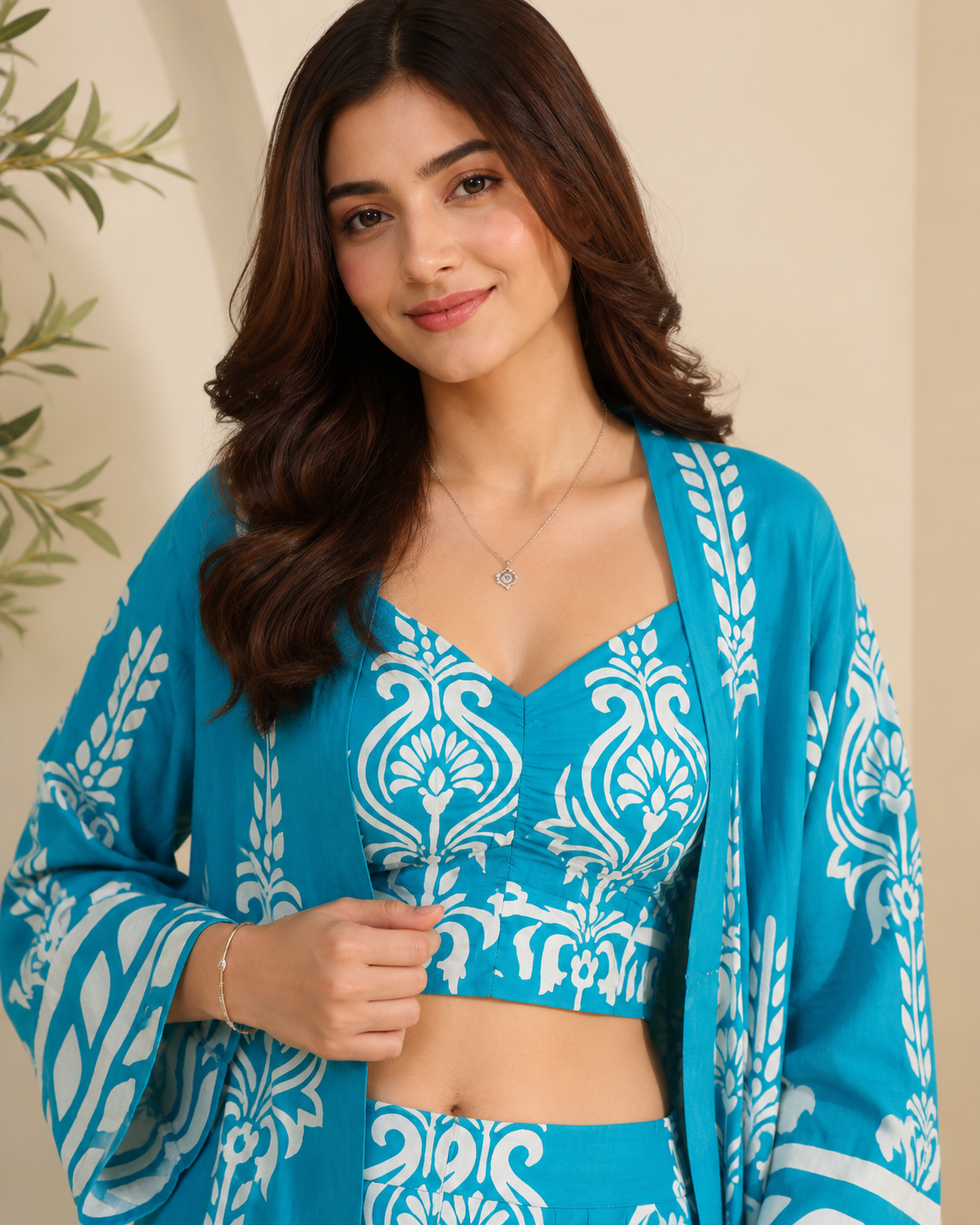 Azure Bloom Co-Ord Set