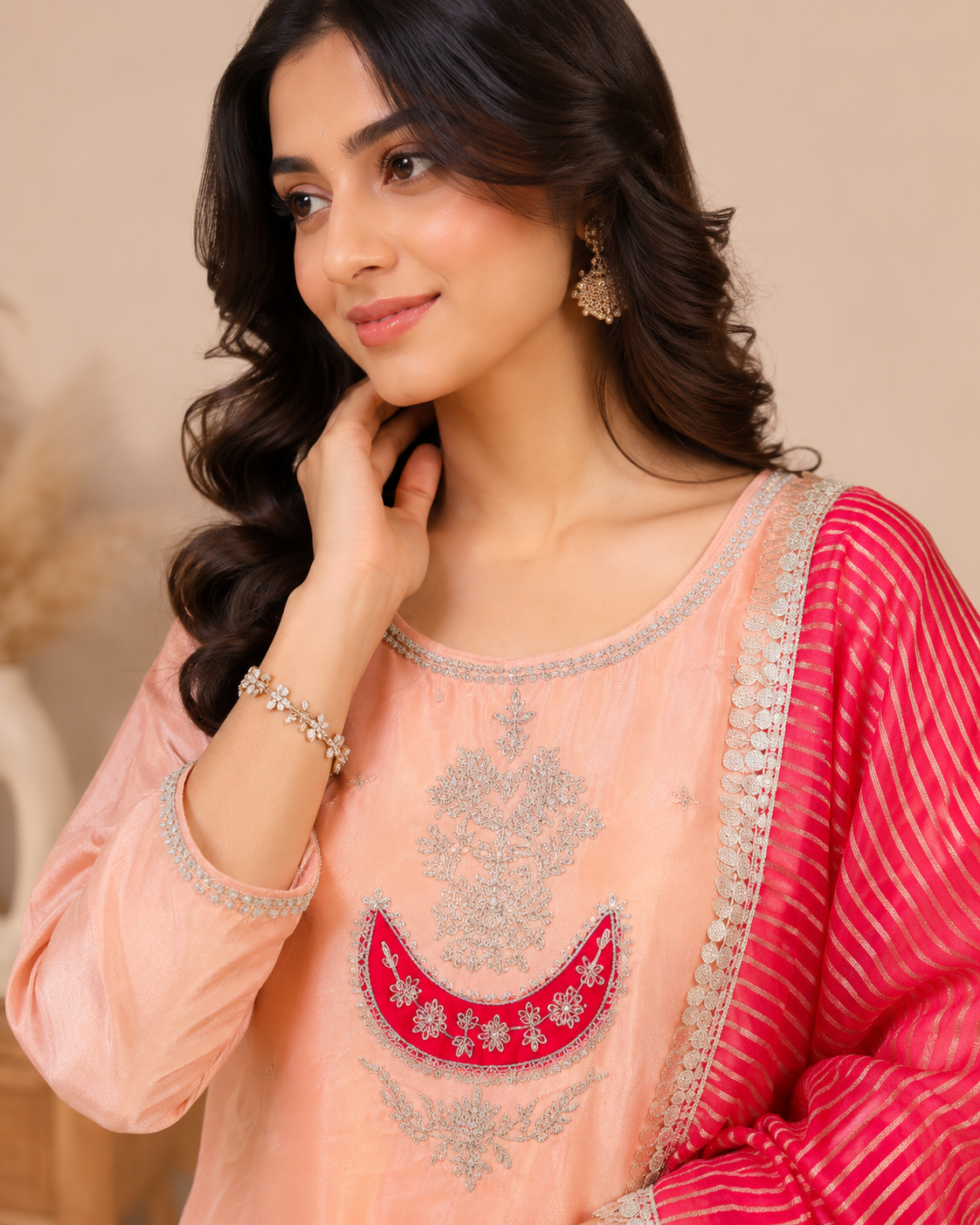 Zaria Luxe Zardosi Kurti Set