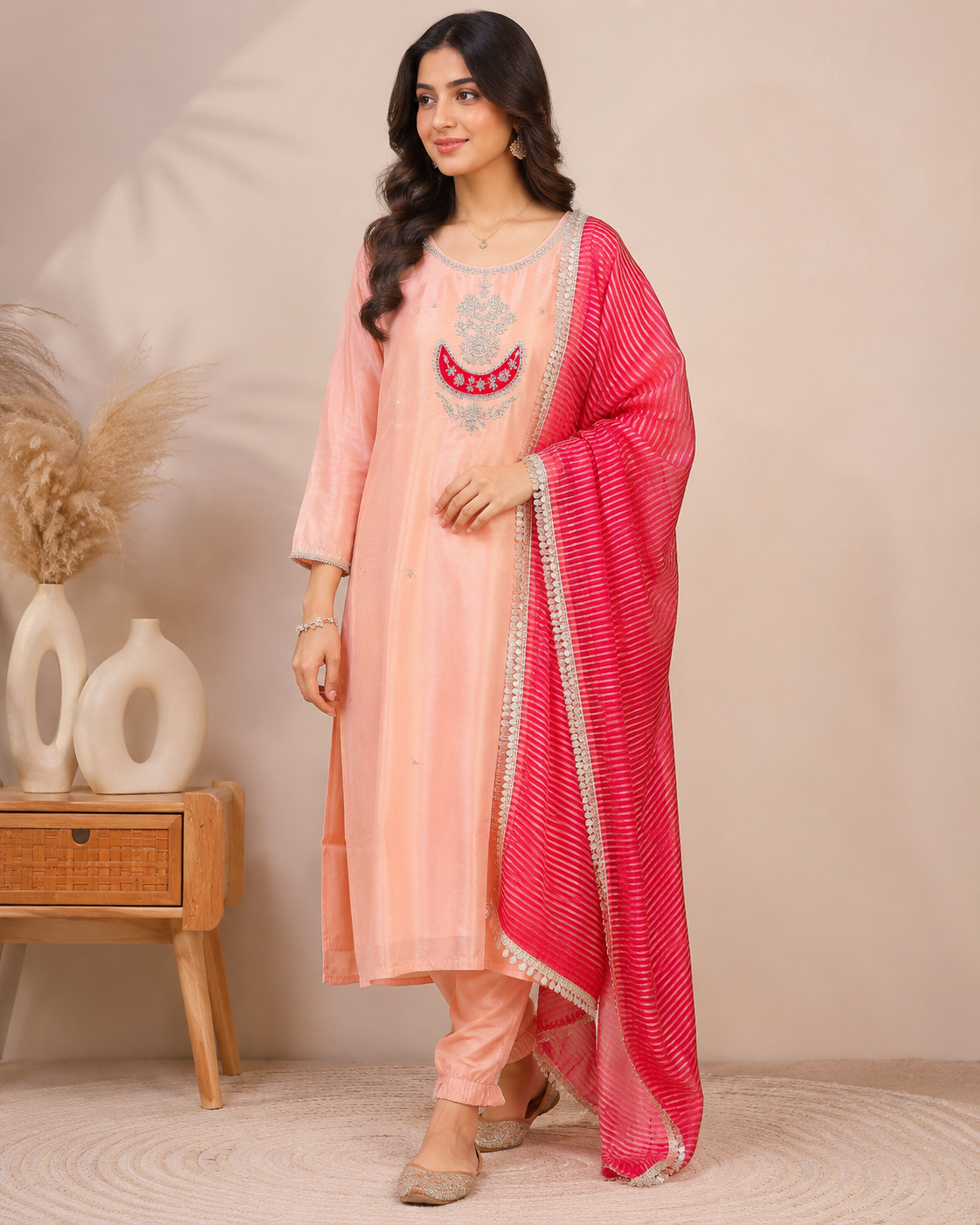 Zaria Luxe Zardosi Kurti Set