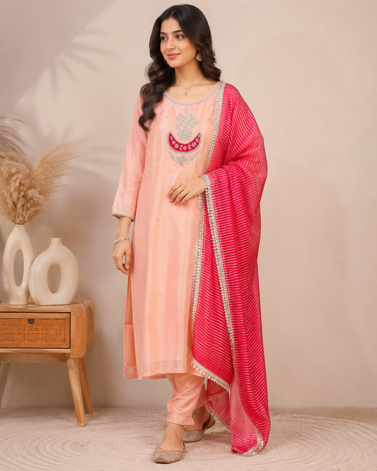 Zaria Luxe Zardosi Kurti Set