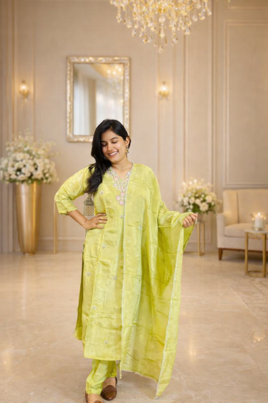 Trending Mehreen Handworked Kurti Set