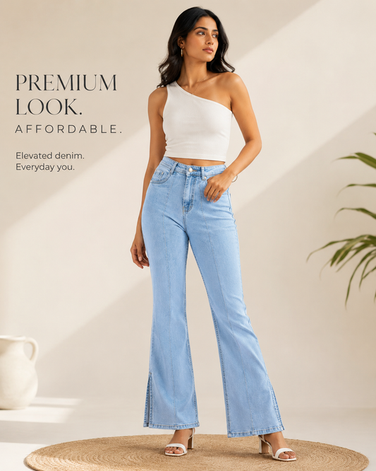 Light Blue Flared Jeans