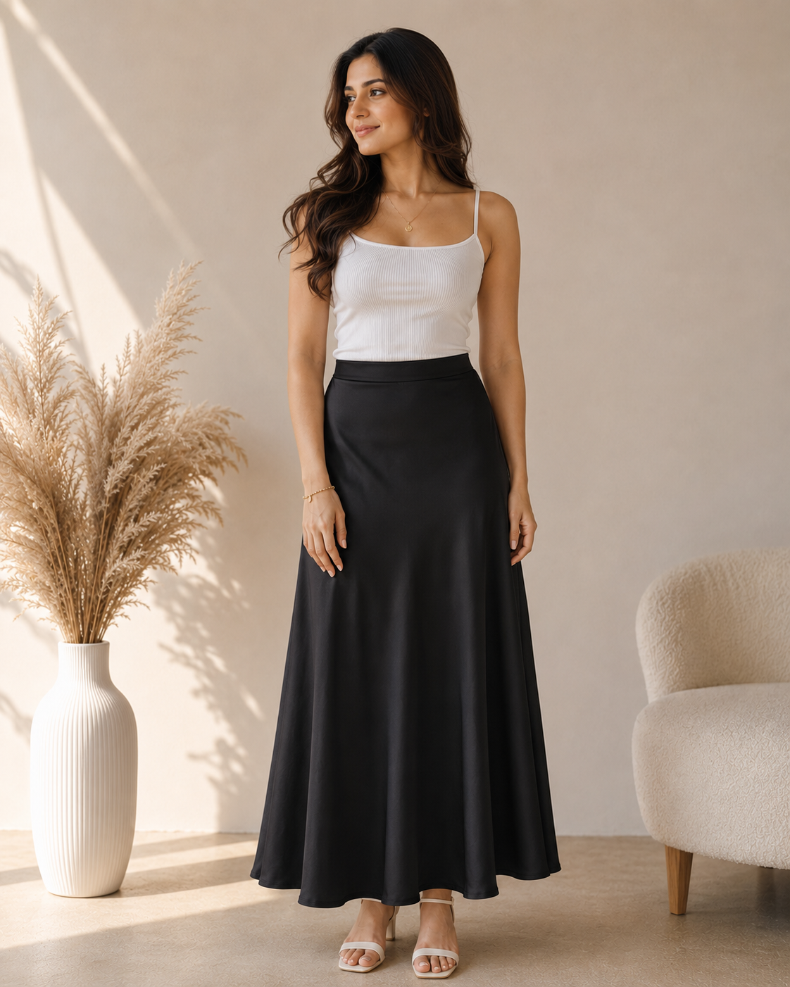 Luxe Korean Satin Skirts