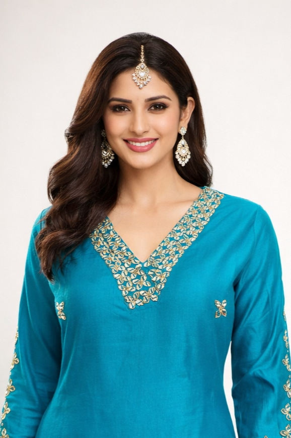 Rama Elegance Handworked Plazo Set