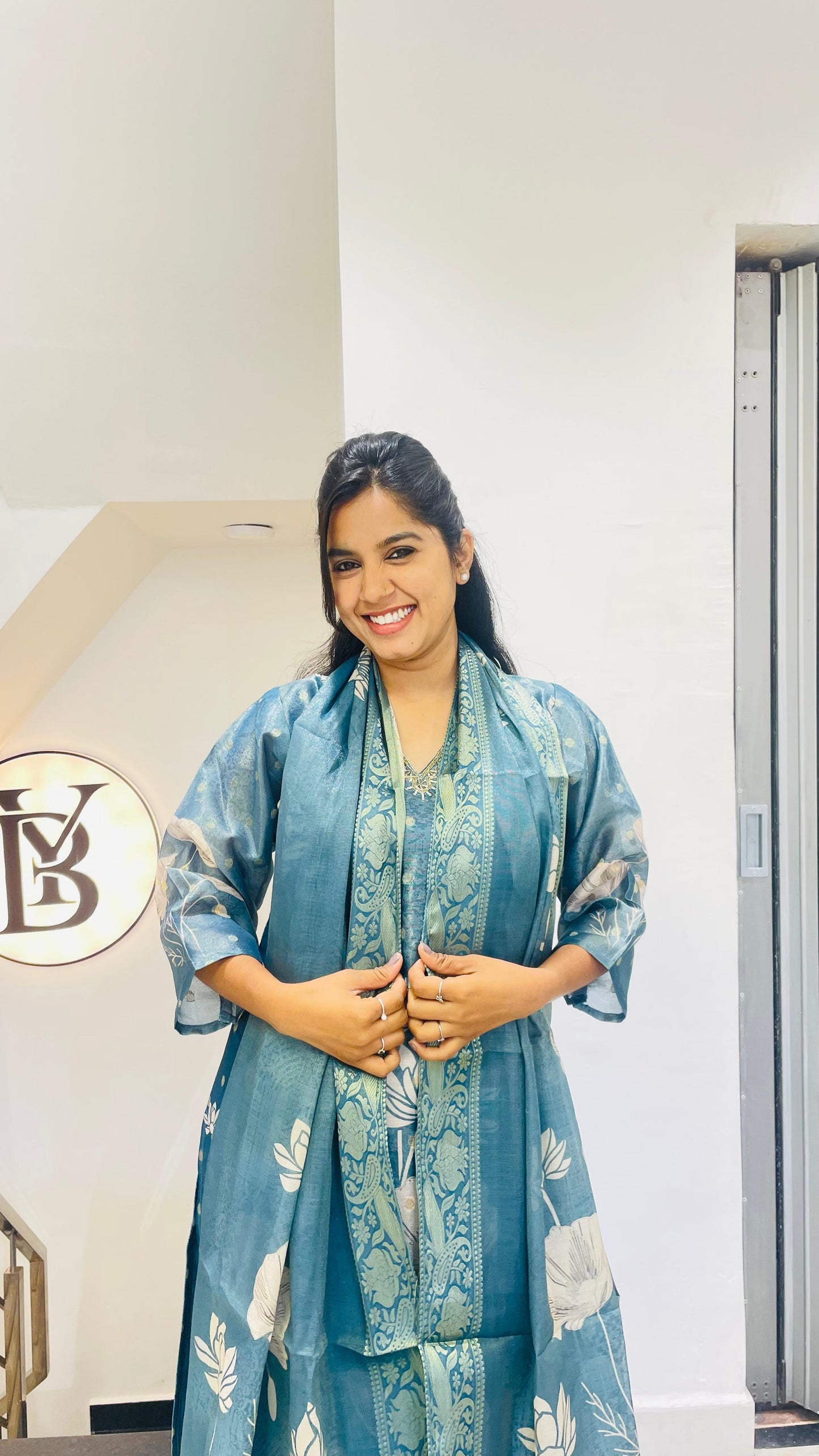 Blue Lotus Grace Kurti Set