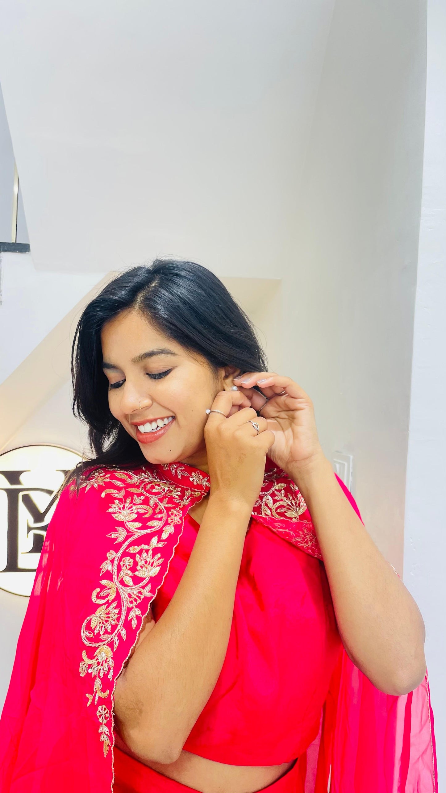 Luxe indowestern with cape