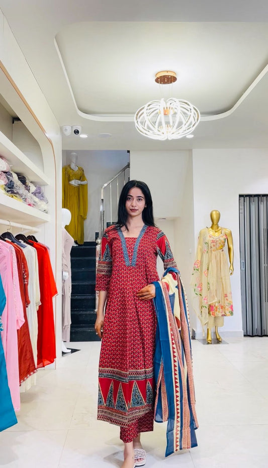 PERFECT RAJASTHANI VIBES KURTI SET