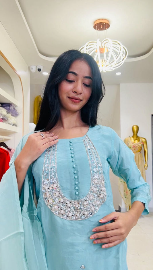 PREMIUM CREPE KURTI SET