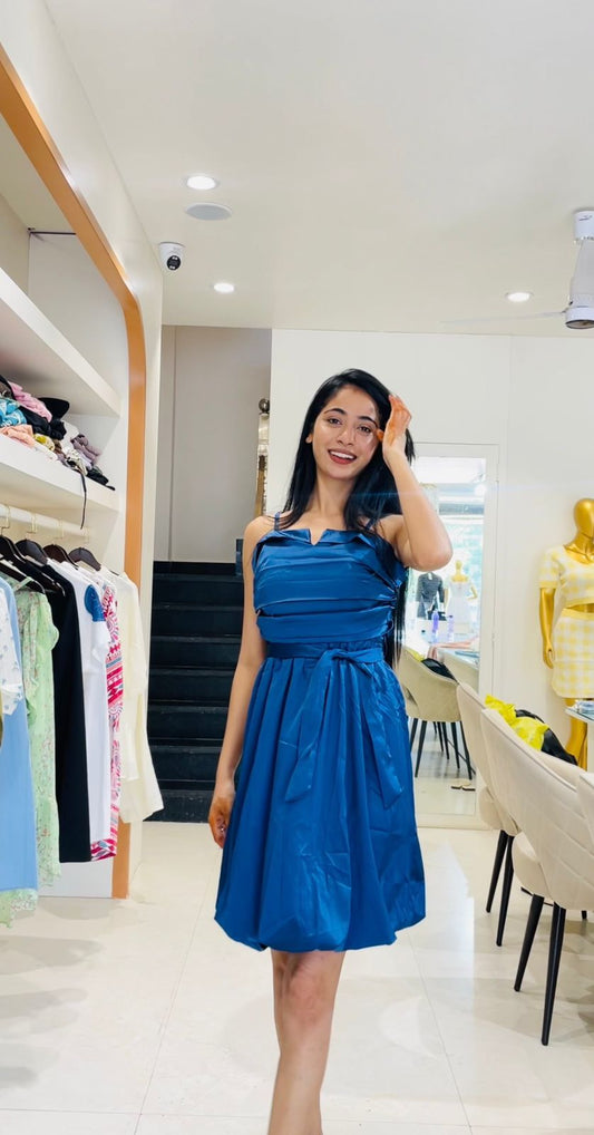 PARTY WEAR BLUE COLOR DRESS