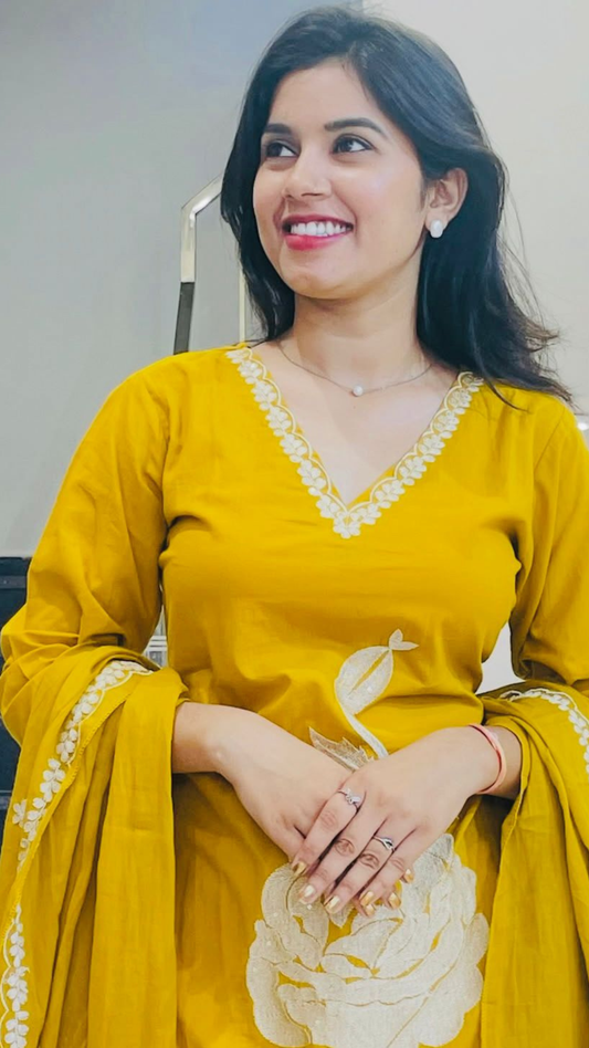 Signature Yellow Kurti set